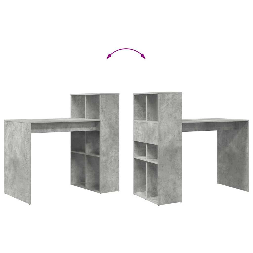 Schreibtisch Beton Grau Holzwerkstoff 108 x 55 x 103.5 cm