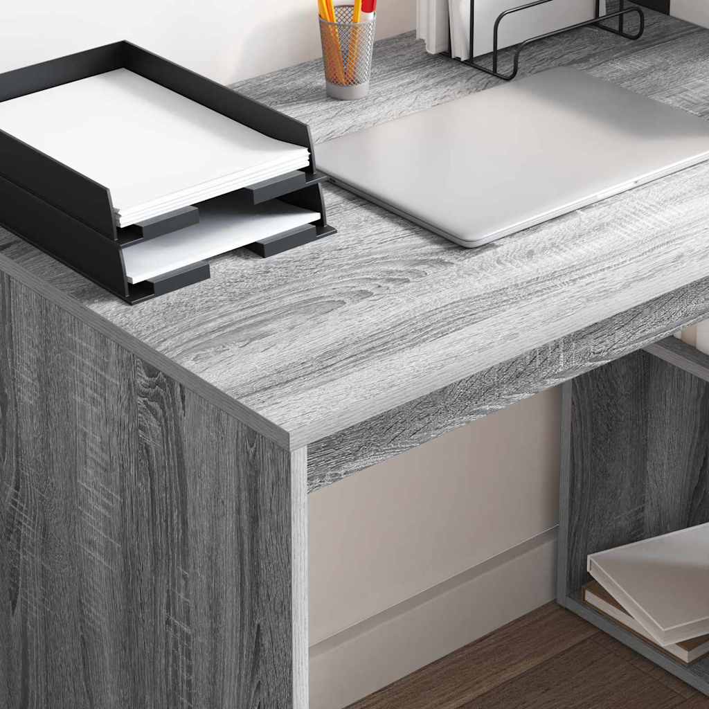 Schreibtisch Graues Sonoma Holzwerkstoff 108 x 55 x 103.5 cm