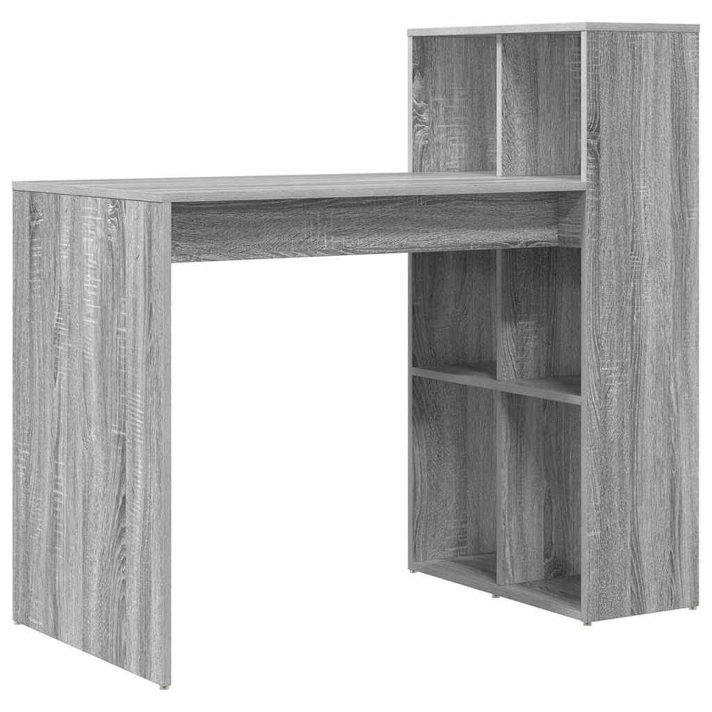 Schreibtisch Graues Sonoma Holzwerkstoff 108 x 55 x 103.5 cm
