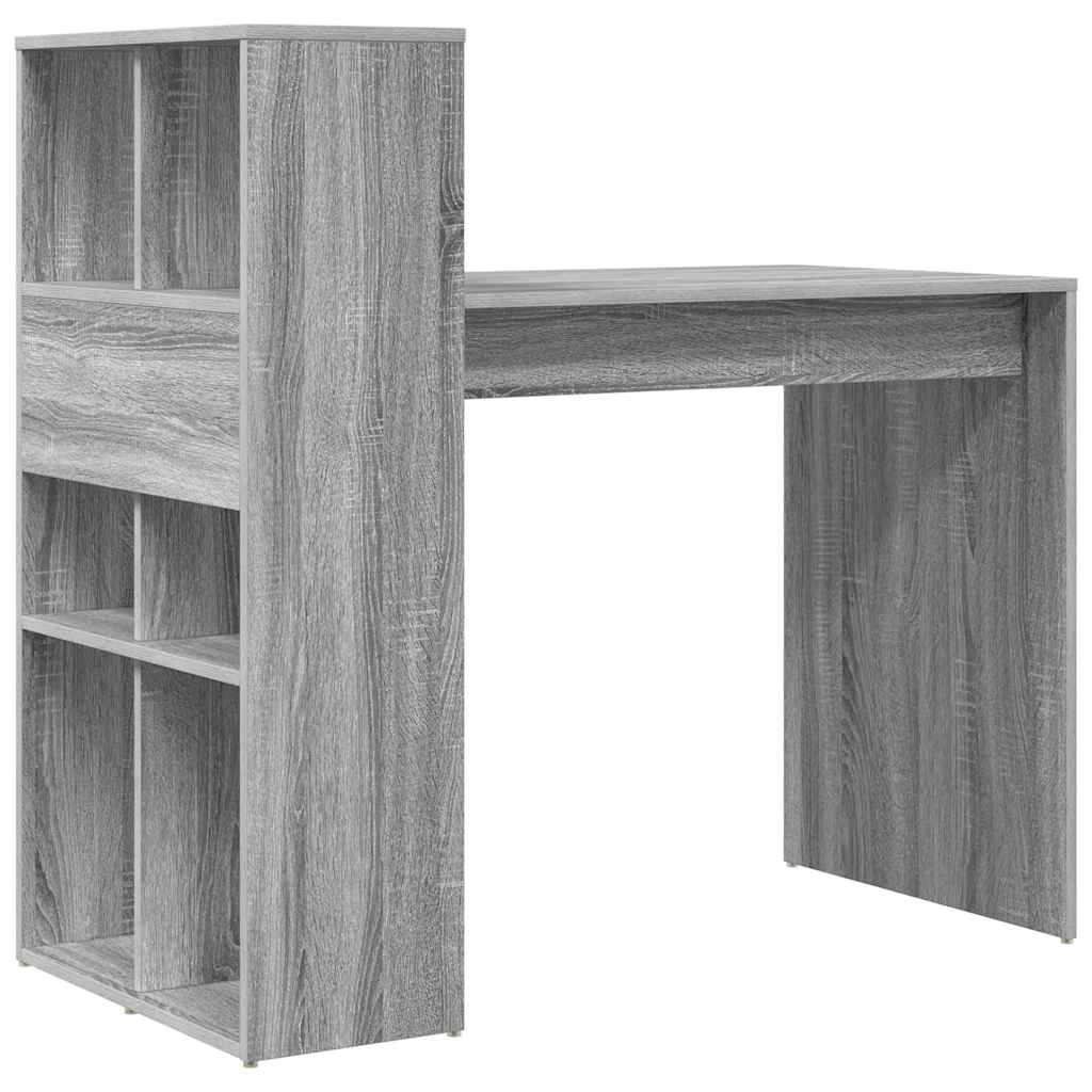 Schreibtisch Graues Sonoma Holzwerkstoff 108 x 55 x 103.5 cm