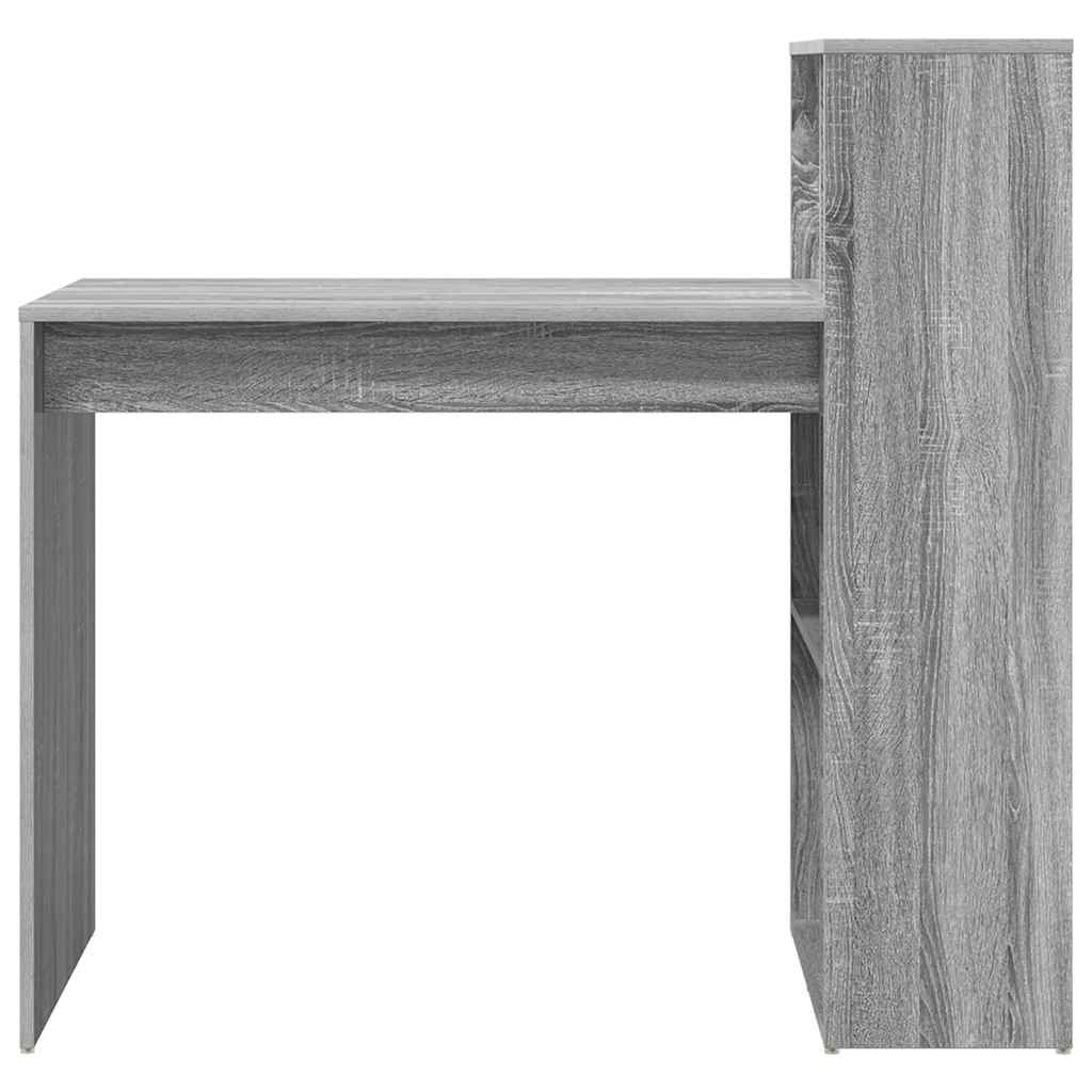 Schreibtisch Graues Sonoma Holzwerkstoff 108 x 55 x 103.5 cm