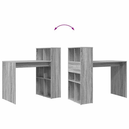 Schreibtisch Graues Sonoma Holzwerkstoff 108 x 55 x 103.5 cm