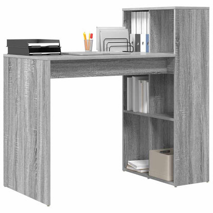 Schreibtisch Graues Sonoma Holzwerkstoff 108 x 55 x 103.5 cm