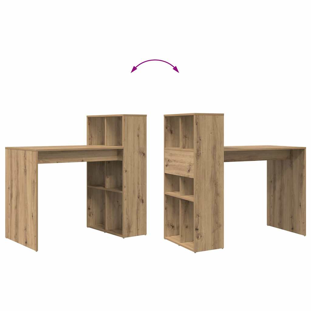 Schreibtisch Artisan-Eiche Holzwerkstoff 108 x 55 x 103.5 cm