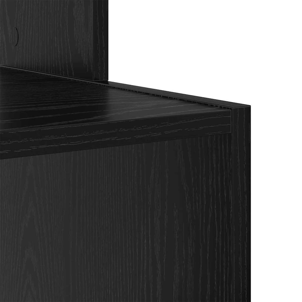 Schreibtisch Schwarz Eichen-Optik 106 x 41 x 88.5 cm
