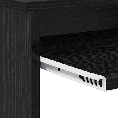 Schreibtisch Schwarz Eichen-Optik 106 x 41 x 88.5 cm