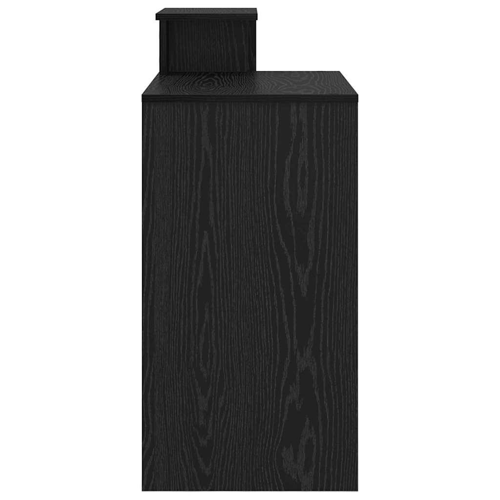 Schreibtisch Schwarz Eichen-Optik 106 x 41 x 88.5 cm