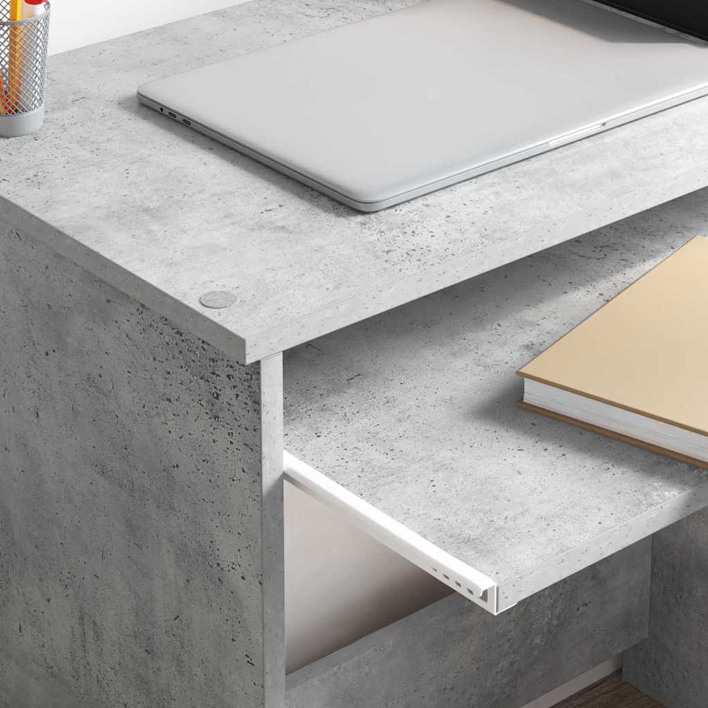 Schreibtisch Betongrau 106 x 41 x 88.5 cm Holzwerkstoff