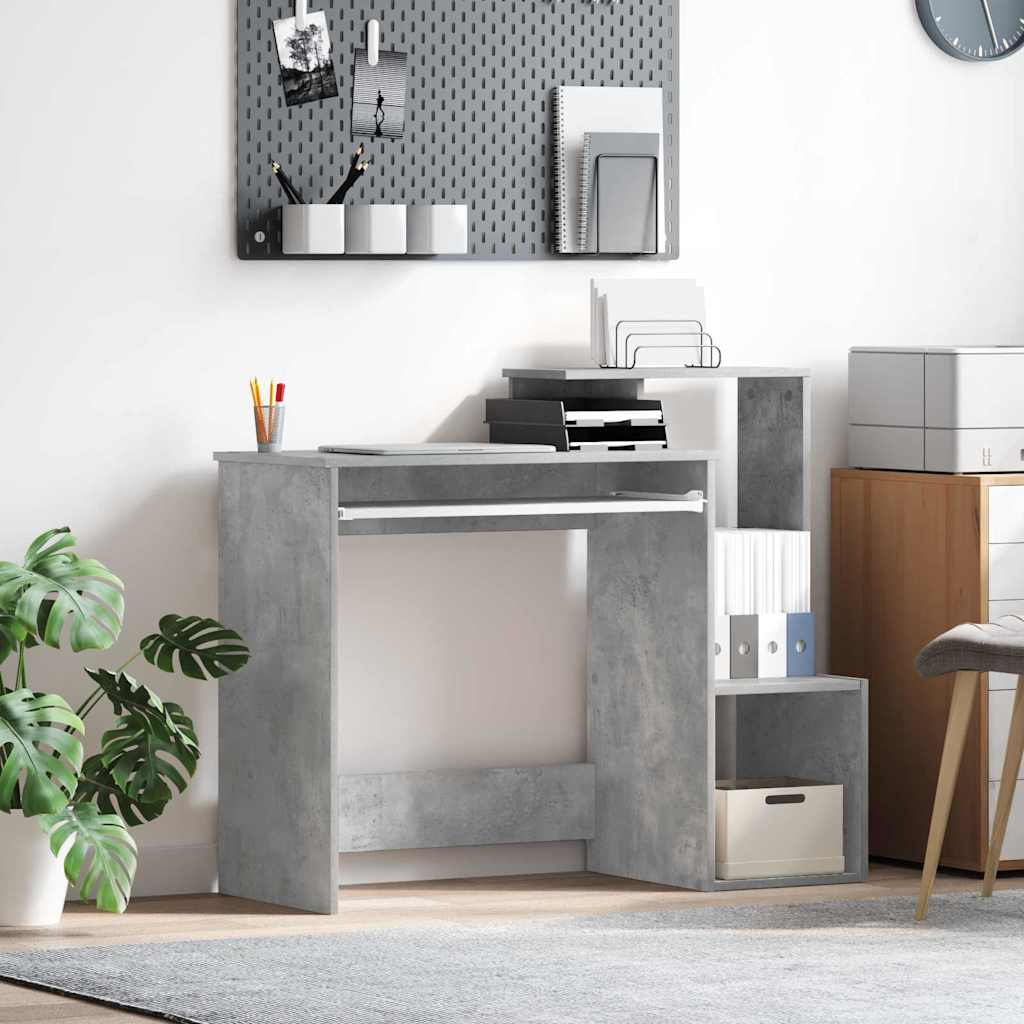 Schreibtisch Betongrau 106 x 41 x 88.5 cm Holzwerkstoff