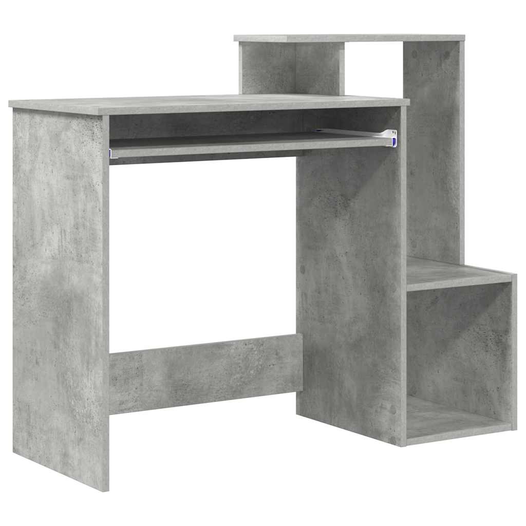 Schreibtisch Betongrau 106 x 41 x 88.5 cm Holzwerkstoff