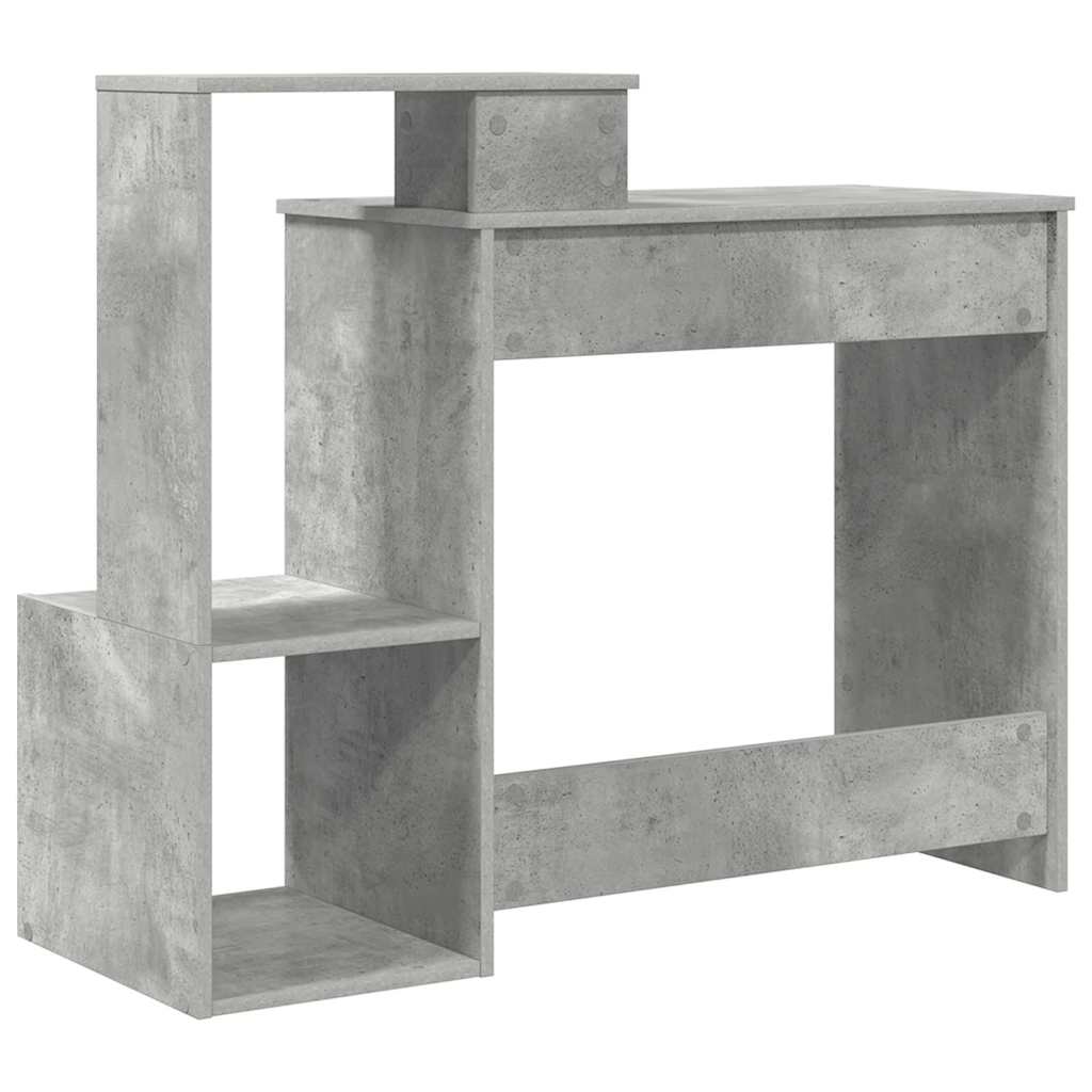 Schreibtisch Betongrau 106 x 41 x 88.5 cm Holzwerkstoff