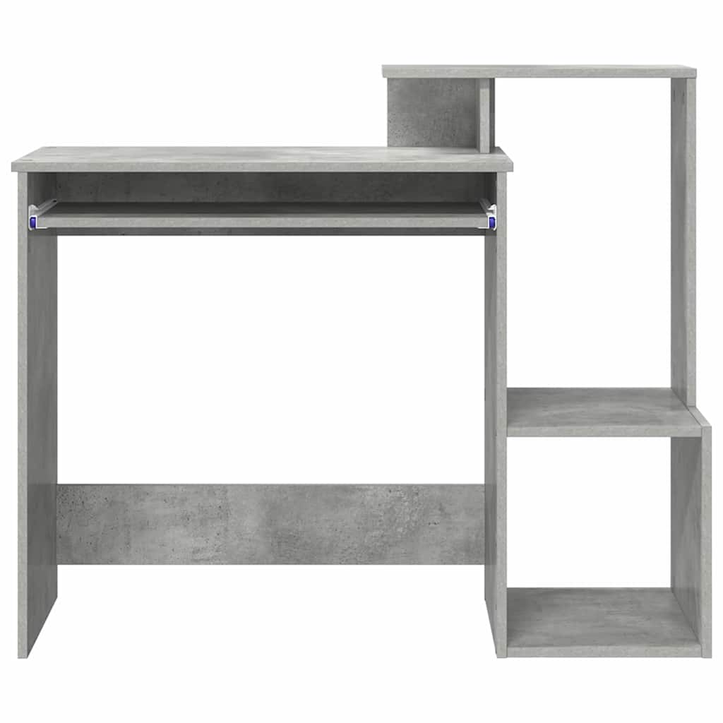 Schreibtisch Betongrau 106 x 41 x 88.5 cm Holzwerkstoff