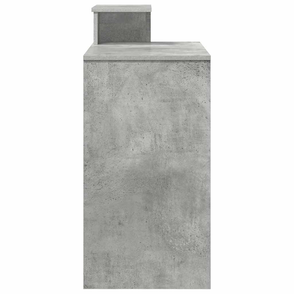 Schreibtisch Betongrau 106 x 41 x 88.5 cm Holzwerkstoff