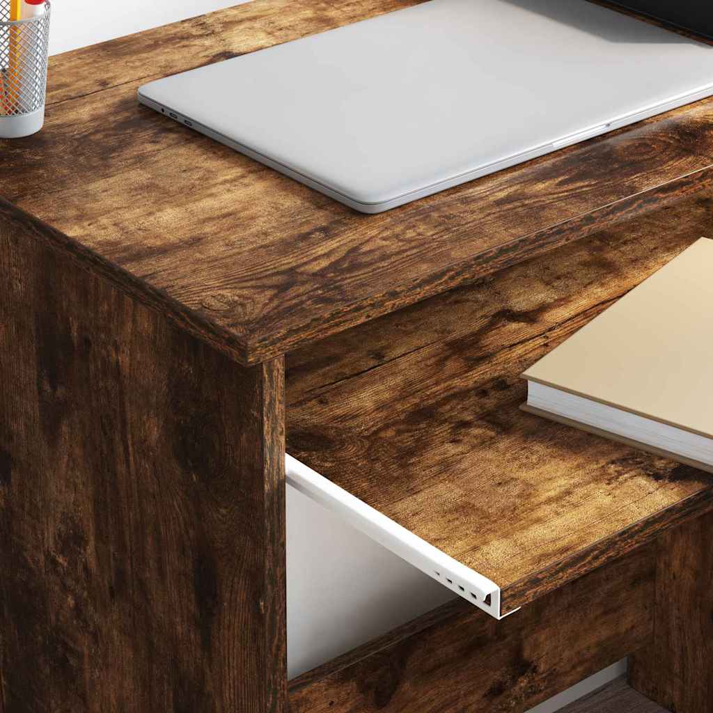Schreibtisch Räuchereiche 106 x 41 x 88.5 cm Holzwerkstoff