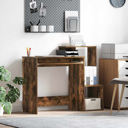 Schreibtisch Räuchereiche 106 x 41 x 88.5 cm Holzwerkstoff