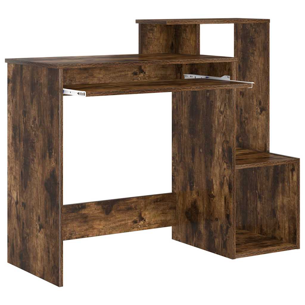 Schreibtisch Räuchereiche 106 x 41 x 88.5 cm Holzwerkstoff