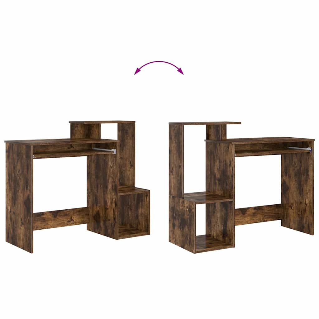 Schreibtisch Räuchereiche 106 x 41 x 88.5 cm Holzwerkstoff