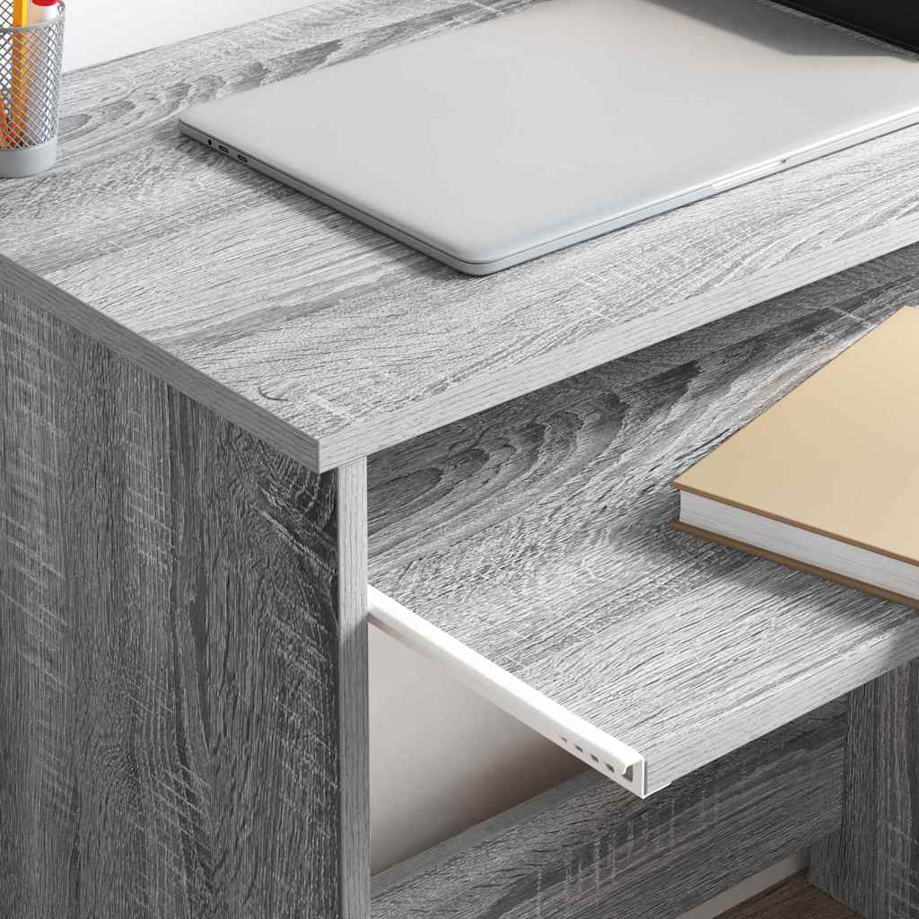 Schreibtisch Sonoma-Grau 106 x 41 x 88.5 cm Holzwerkstoff