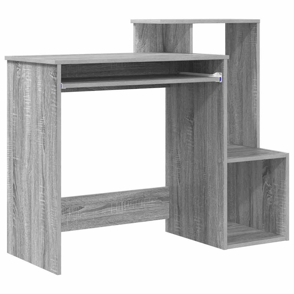 Schreibtisch Sonoma-Grau 106 x 41 x 88.5 cm Holzwerkstoff