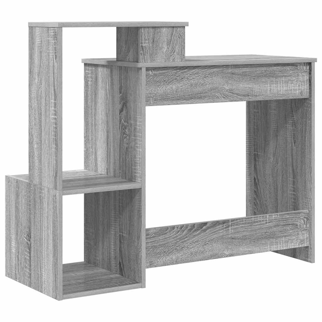 Schreibtisch Sonoma-Grau 106 x 41 x 88.5 cm Holzwerkstoff