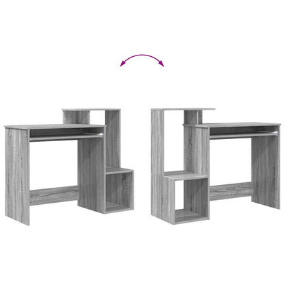 Schreibtisch Sonoma-Grau 106 x 41 x 88.5 cm Holzwerkstoff