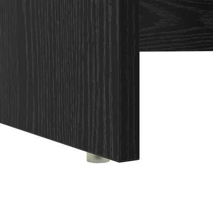 Schreibtisch Schwarz Eichen-Optik 120,5 x 44 x 88,5 cm