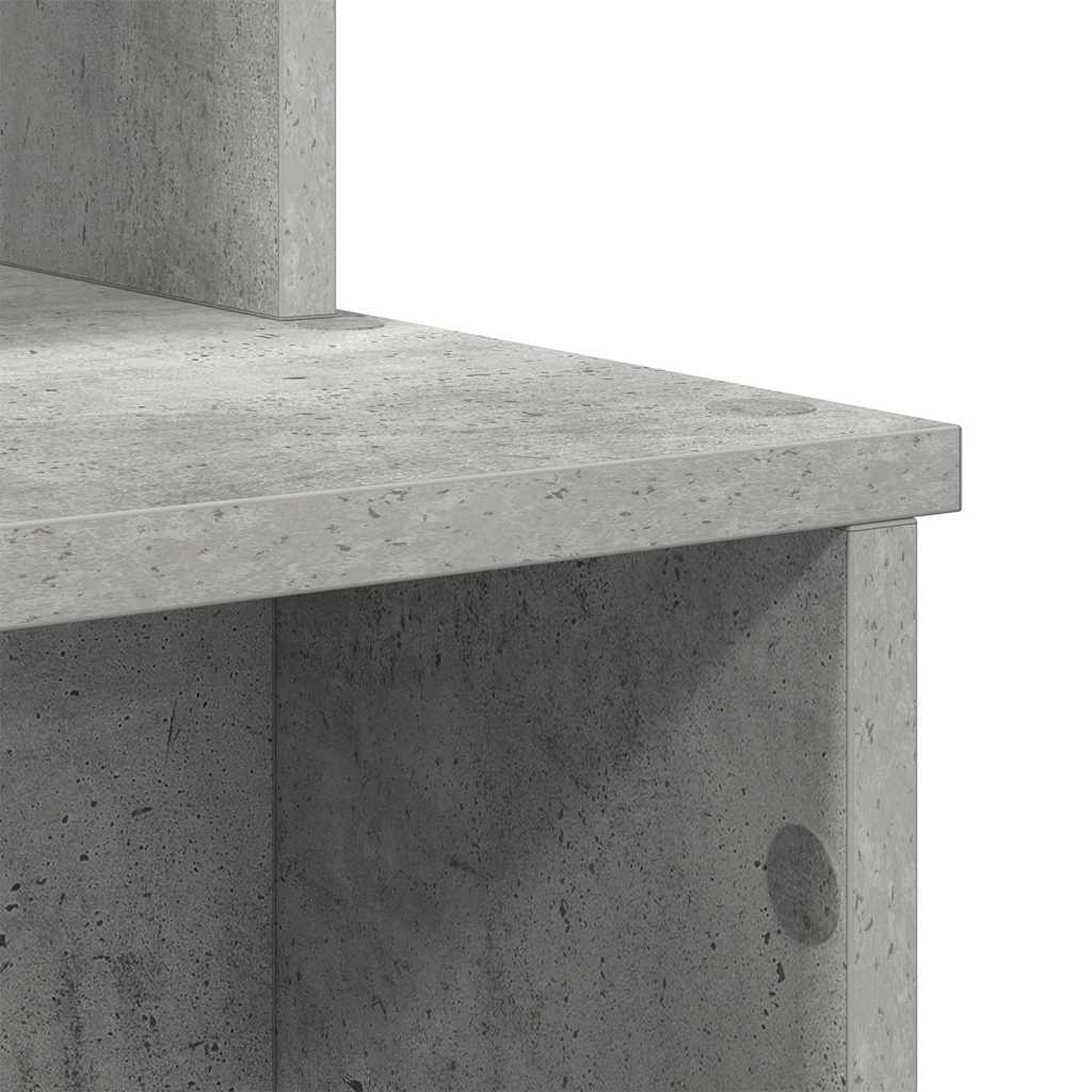 Schreibtisch Betongrau 120,5 x 44 x 88,5 cm Holzwerkstoff