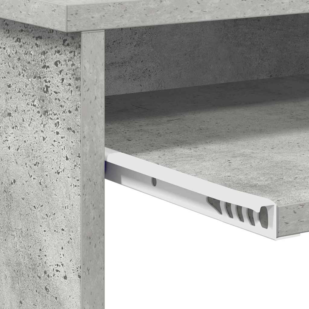 Schreibtisch Betongrau 120,5 x 44 x 88,5 cm Holzwerkstoff