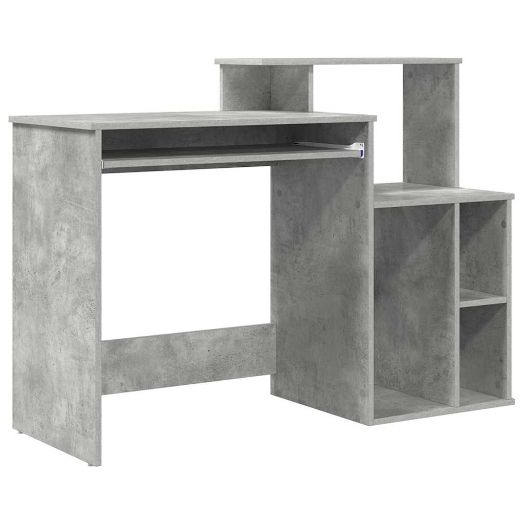 Schreibtisch Betongrau 120,5 x 44 x 88,5 cm Holzwerkstoff
