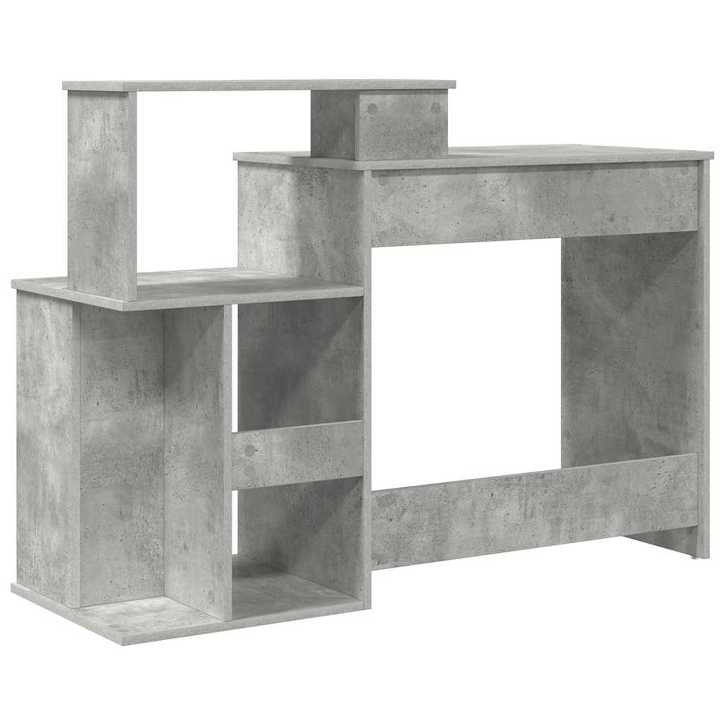 Schreibtisch Betongrau 120,5 x 44 x 88,5 cm Holzwerkstoff