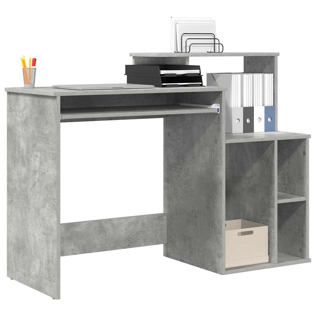 Schreibtisch Betongrau 120,5 x 44 x 88,5 cm Holzwerkstoff