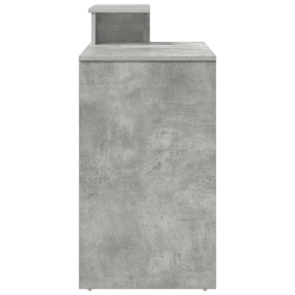 Schreibtisch Betongrau 120,5 x 44 x 88,5 cm Holzwerkstoff