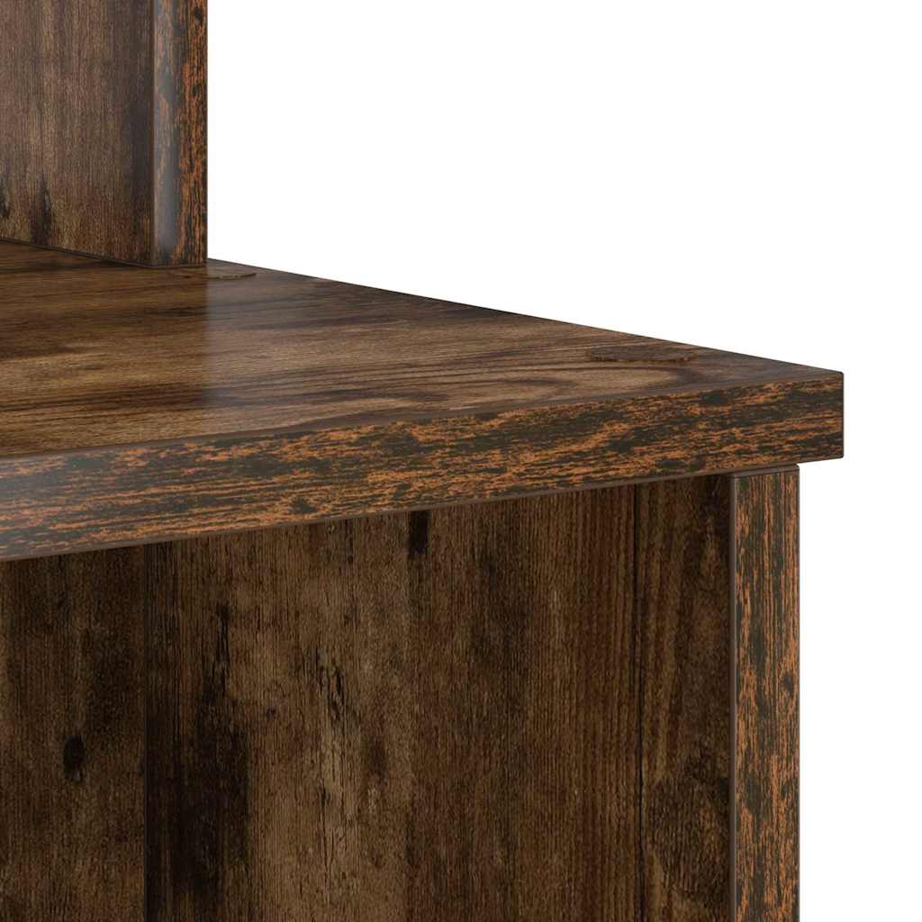 Schreibtisch Räuchereiche 120,5 x 44 x 88,5 cm Holzwerkstoff