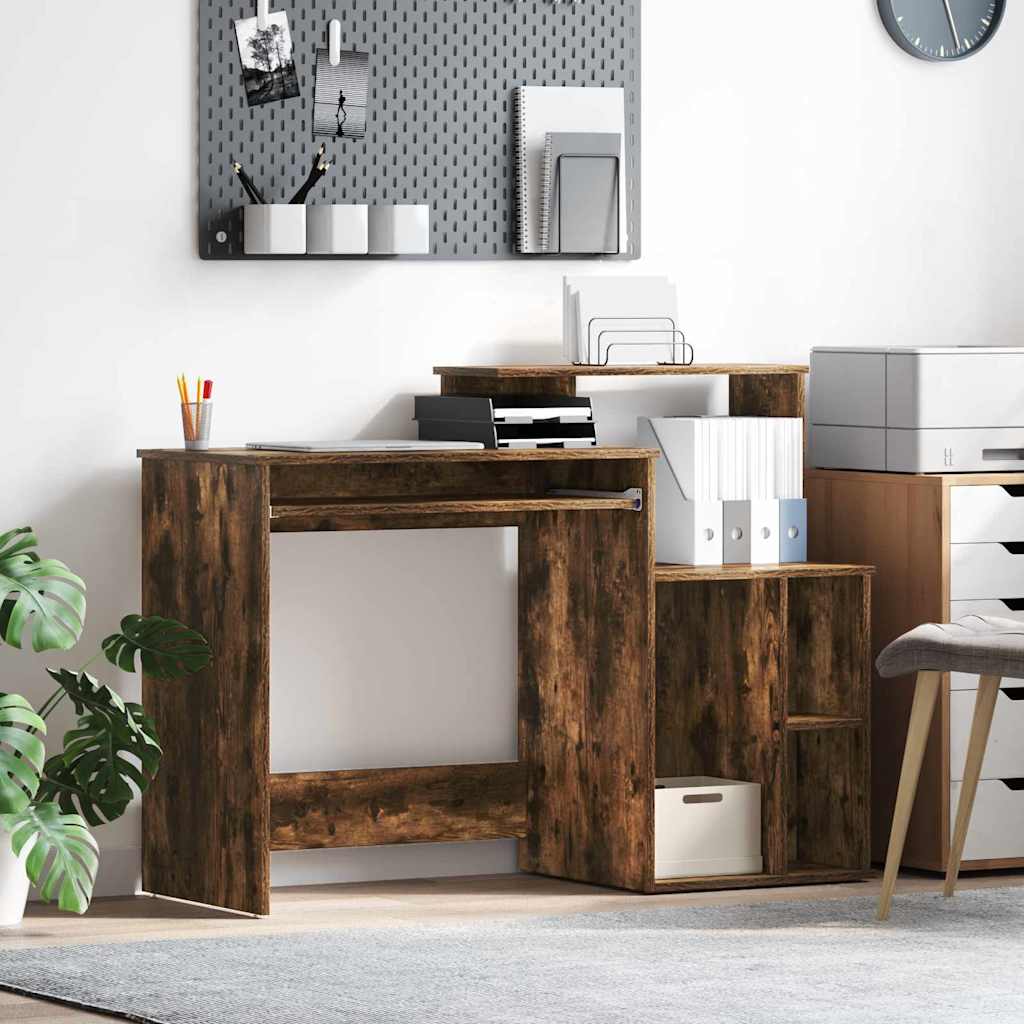Schreibtisch Räuchereiche 120,5 x 44 x 88,5 cm Holzwerkstoff
