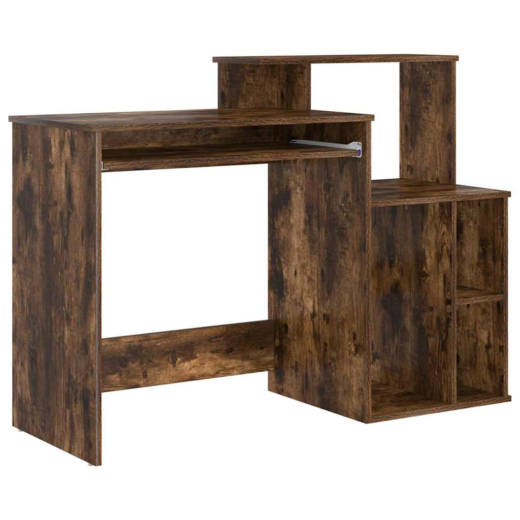 Schreibtisch Räuchereiche 120,5 x 44 x 88,5 cm Holzwerkstoff