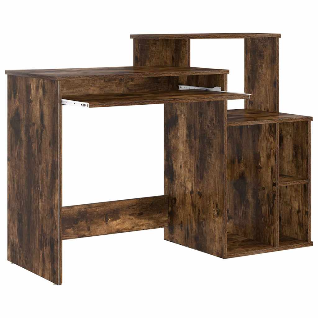 Schreibtisch Räuchereiche 120,5 x 44 x 88,5 cm Holzwerkstoff