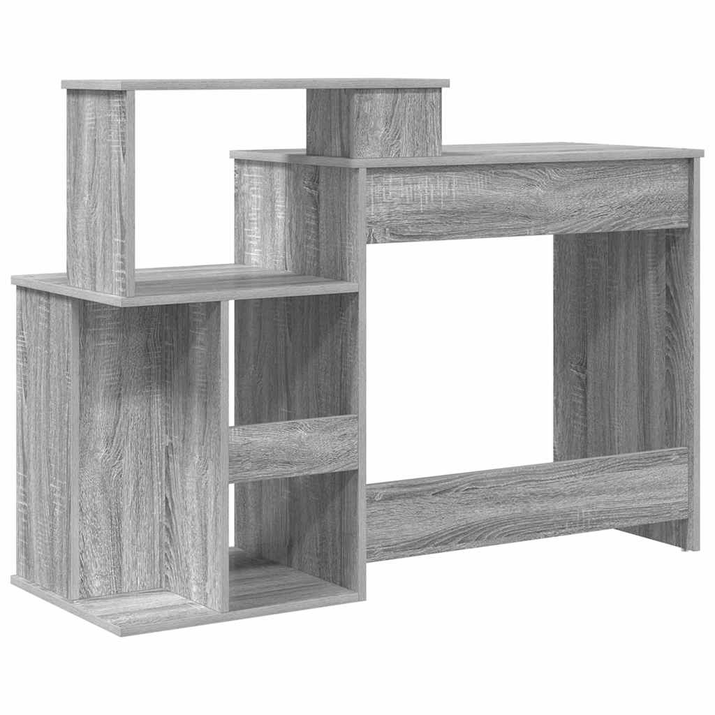 Schreibtisch Sonoma-Grau 120,5 x 44 x 88,5 cm Holzwerkstoff