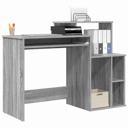 Schreibtisch Sonoma-Grau 120,5 x 44 x 88,5 cm Holzwerkstoff