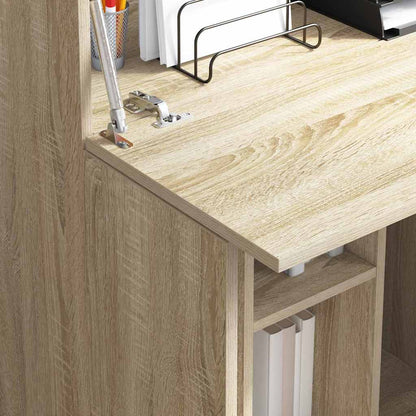 Schreibtisch Sonoma-Eiche 71.5 x 31.5 x 106.5 cm Holzwerkstoff