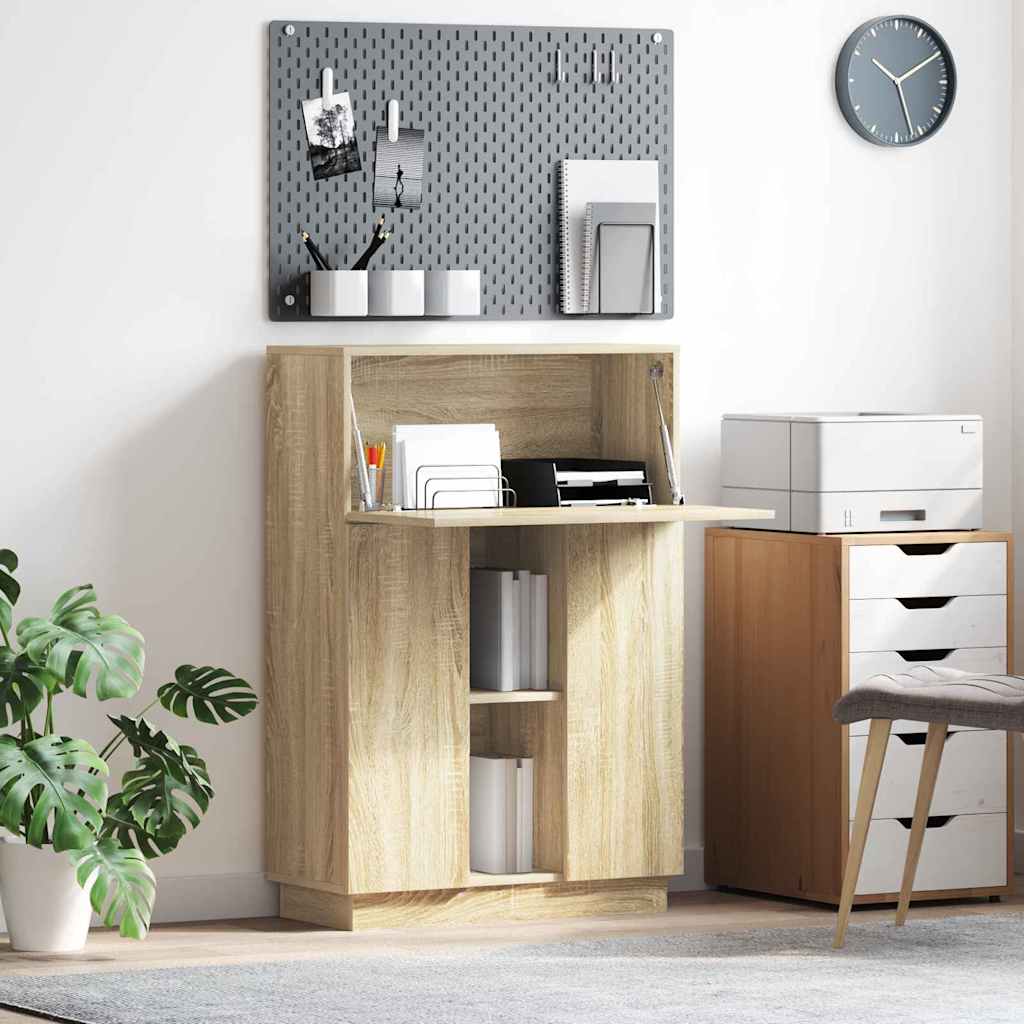 Schreibtisch Sonoma-Eiche 71.5 x 31.5 x 106.5 cm Holzwerkstoff
