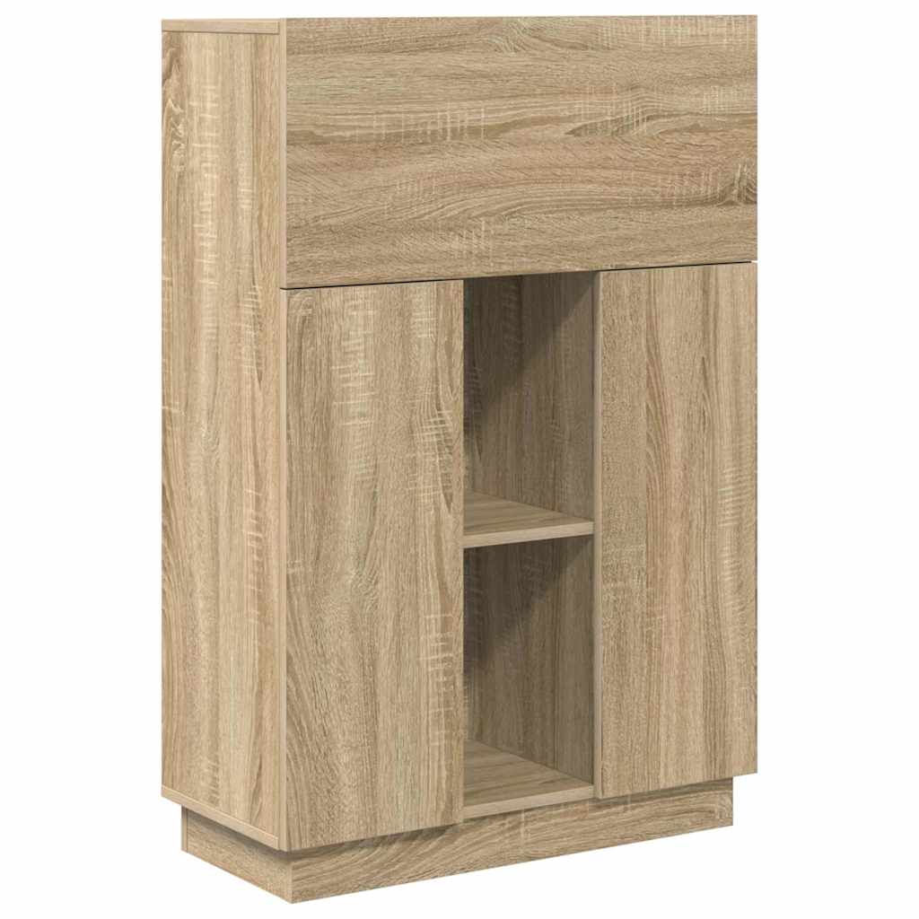 Schreibtisch Sonoma-Eiche 71.5 x 31.5 x 106.5 cm Holzwerkstoff
