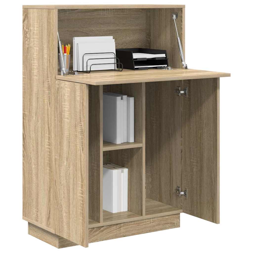 Schreibtisch Sonoma-Eiche 71.5 x 31.5 x 106.5 cm Holzwerkstoff
