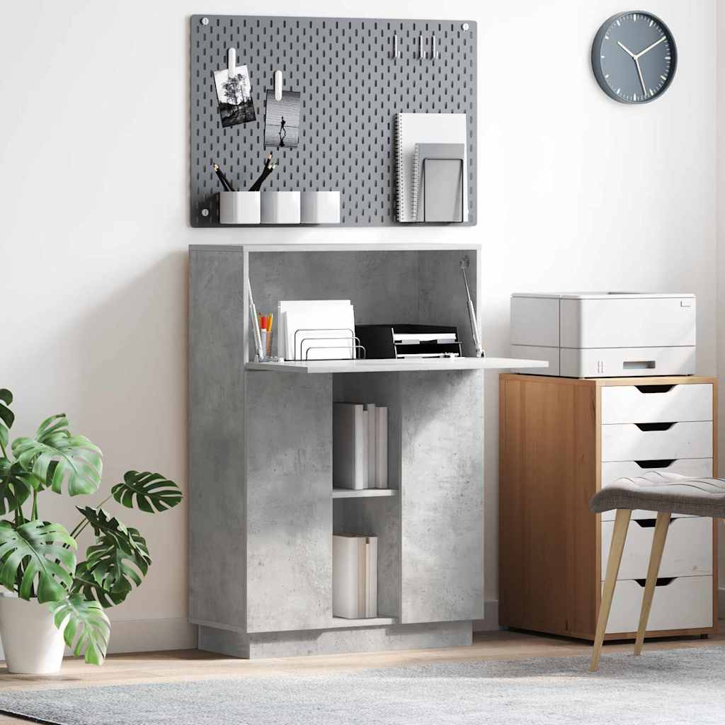 Schreibtisch Betongrau 71.5 x 31.5 x 106.5 cm Holzwerkstoff