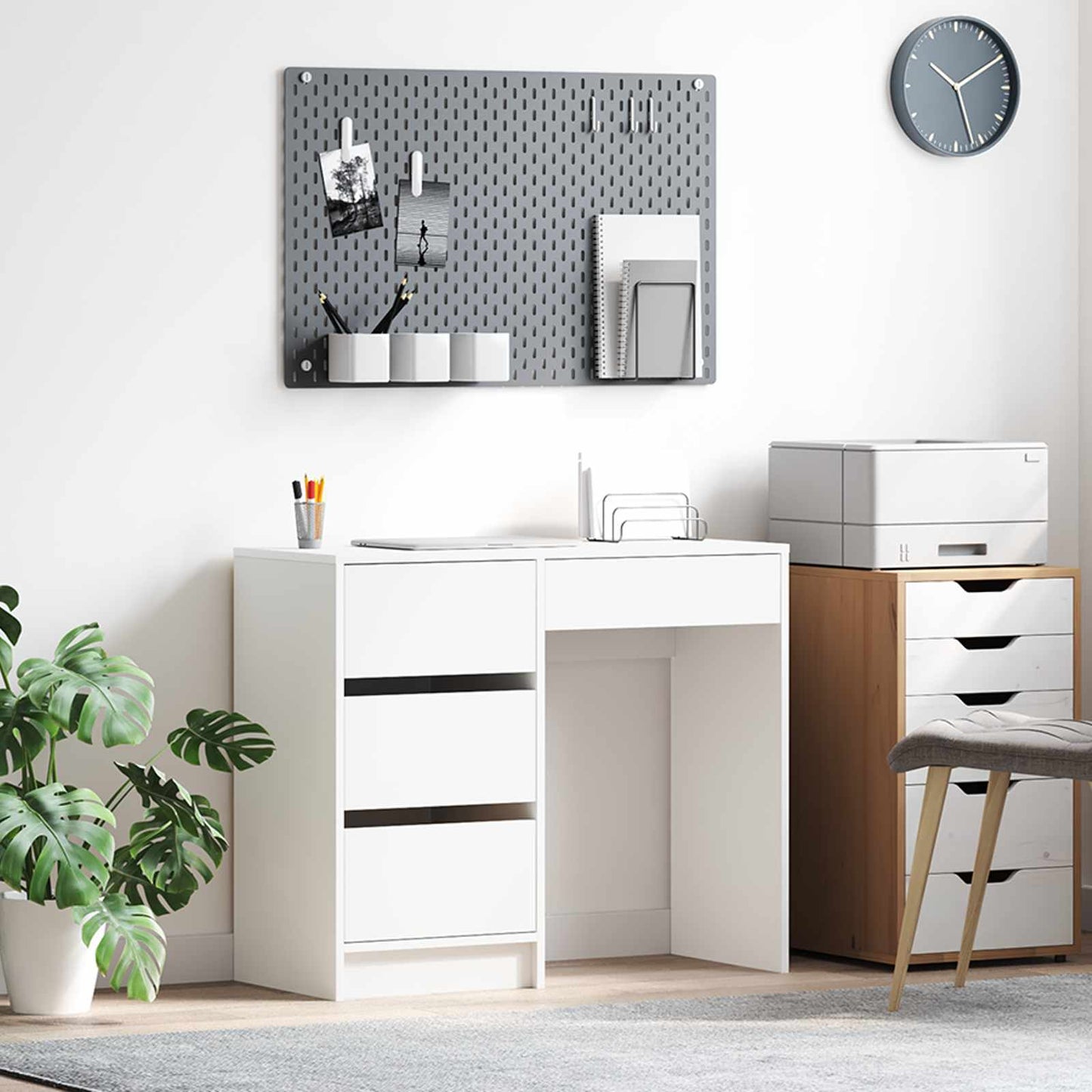 Schreibtisch Weiß Holzwerkstoff 90 x 37,5 x 75 cm