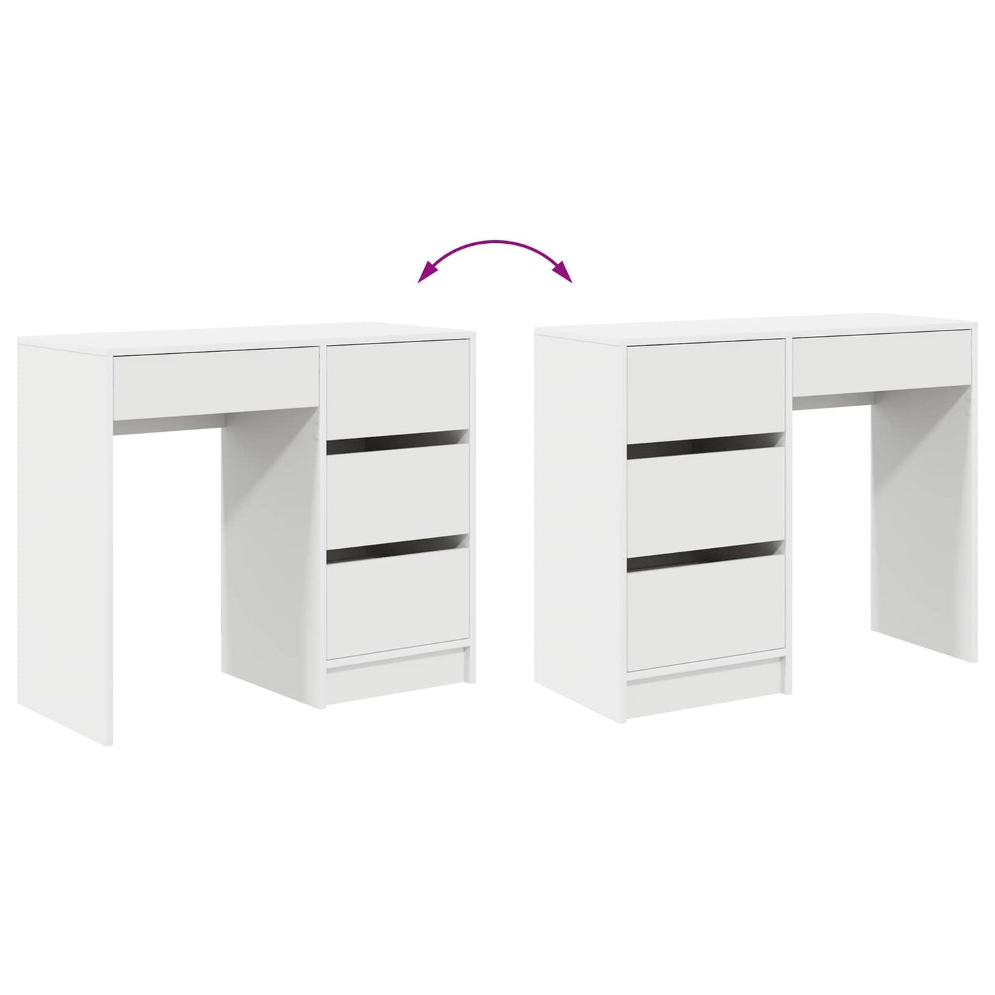 Schreibtisch Weiß Holzwerkstoff 90 x 37,5 x 75 cm