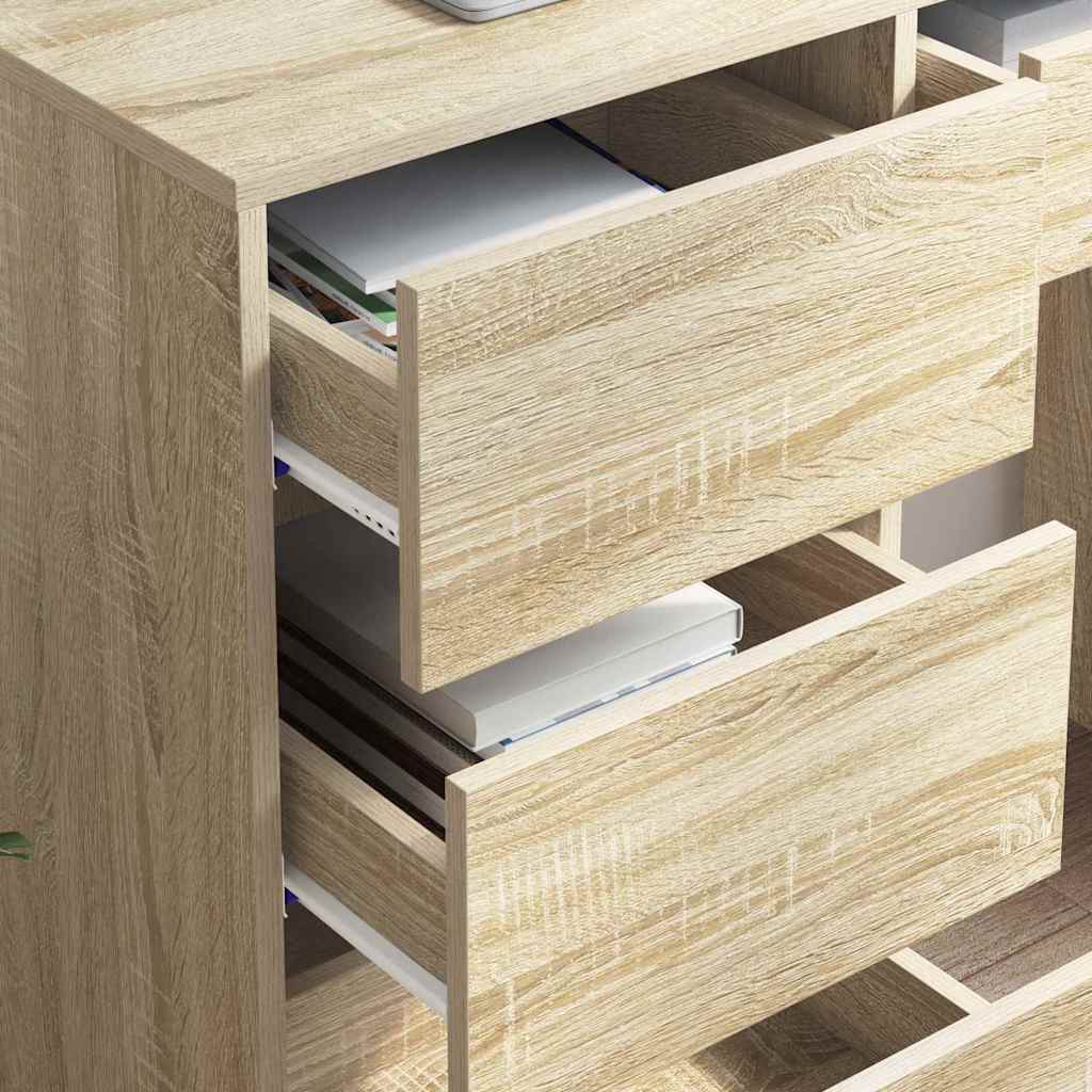 Schreibtisch Sonoma-Eiche Holzwerkstoff 90 x 37,5 x 75 cm