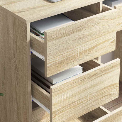 Schreibtisch Sonoma-Eiche Holzwerkstoff 90 x 37,5 x 75 cm