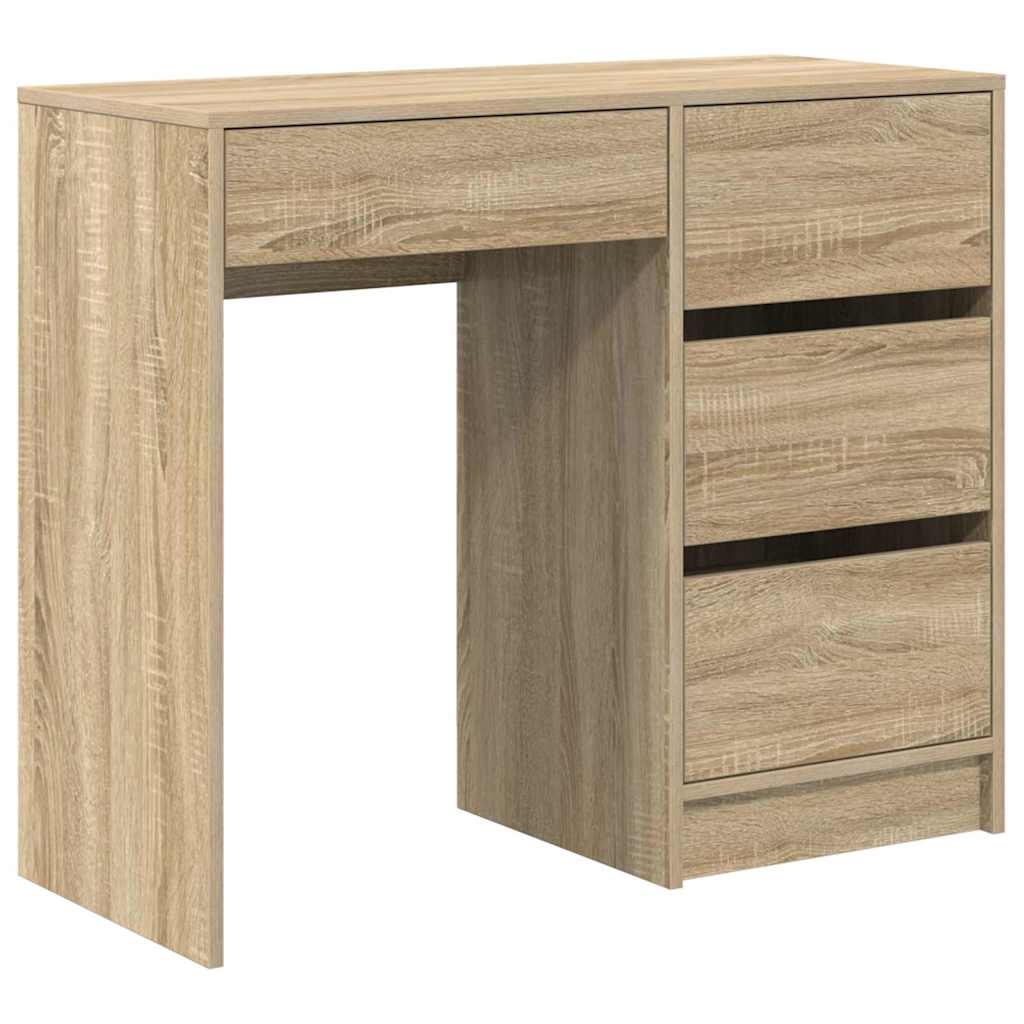 Schreibtisch Sonoma-Eiche Holzwerkstoff 90 x 37,5 x 75 cm