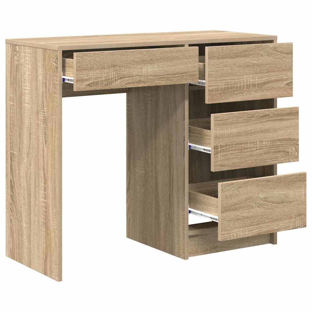 Schreibtisch Sonoma-Eiche Holzwerkstoff 90 x 37,5 x 75 cm