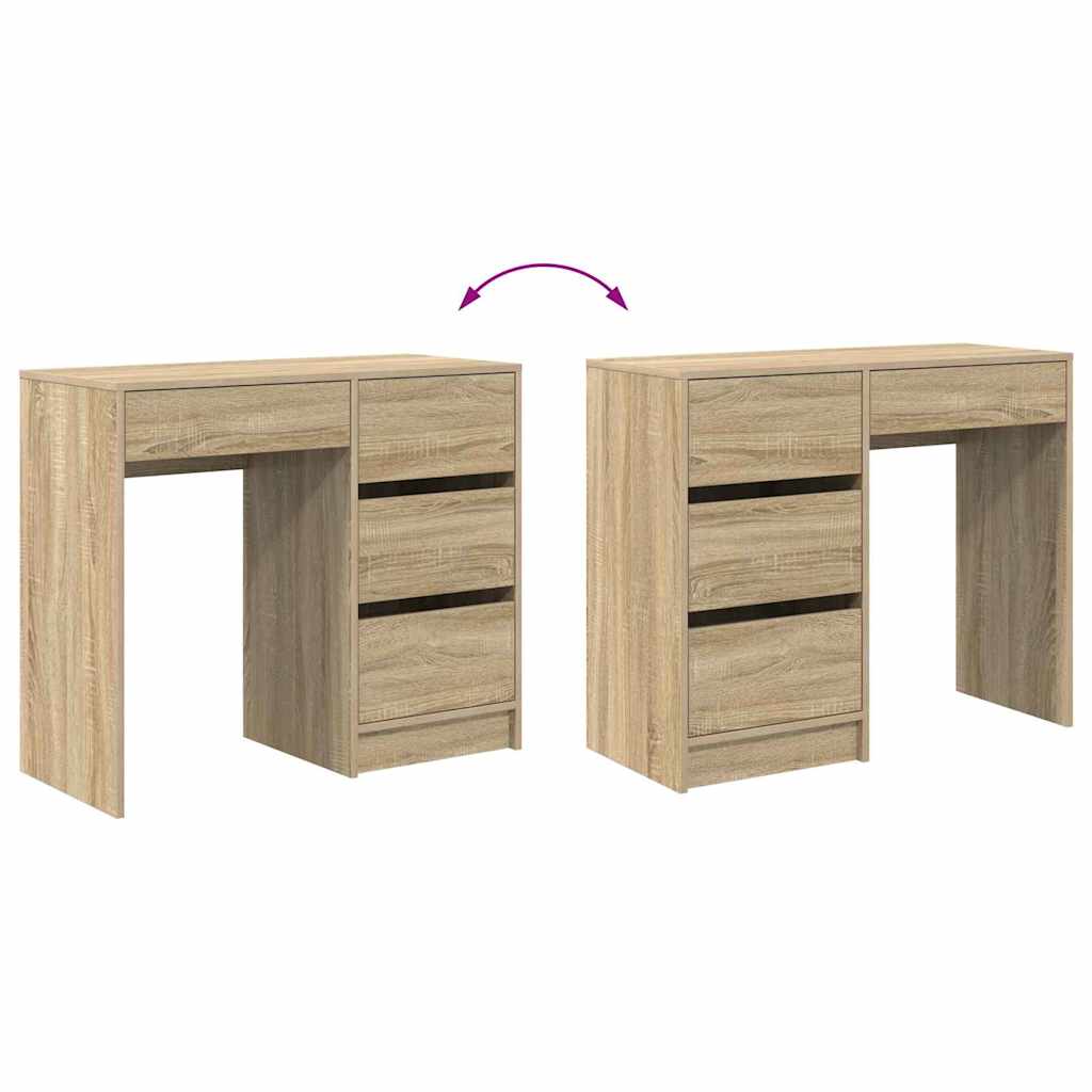 Schreibtisch Sonoma-Eiche Holzwerkstoff 90 x 37,5 x 75 cm